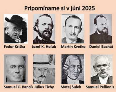 Pripomíname si okrúhle výročia osobností Gemera a Gemera-Malohontu, pripadajúce na jún 2025