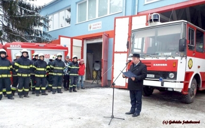 TATRA 148 v novom šate je už Hasičskej zbrojnici v Slavošovciach