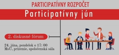 Druhé diskusné fórum a verejné zvažovanie k projektom Participatívneho rozpočtu pre Rožňavu