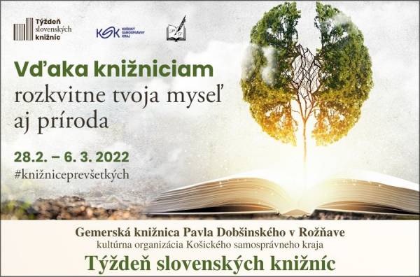 Týždeň slovenských knižníc v roku 2022 v Gemerskej knižnici Pavla Dobšinského v Rožňave