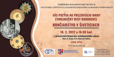 Prezentácia knihy autorky Oľgy Bodorovej Hrnčiarstvo v Šiveticiach
