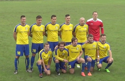 Futbalisti MFK Rožňava pred zápasom 10. kola s futbalistami Tatrana Prešov B