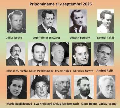 Pripomíname si okrúhle výročia osobností Gemera a Gemera-Malohontu, pripadajúce na september 2026