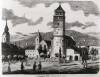 Rožňavské námestie. Kresba Gusztáva Zomboryho - I. 1867.