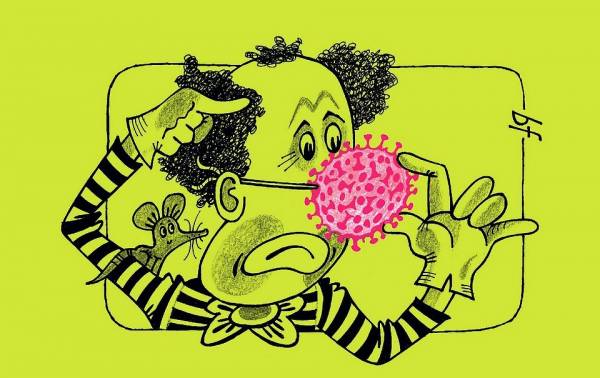 Výstava karikatúr v Rožňave na tému COVID-19